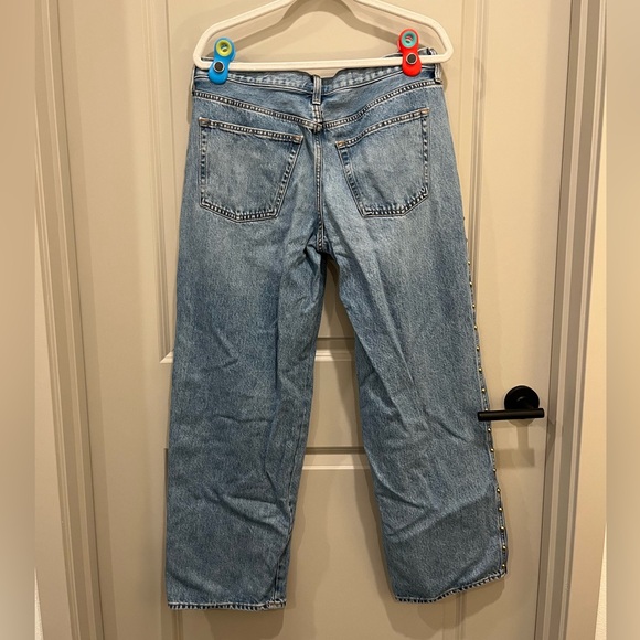 Women’s Mid-Rise Studded Baggy 90’s Jeans by Universal Thread - Picture 5 of 7